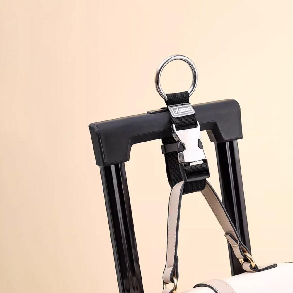 Jacket Gripper Handbag Clip Luggage Strap Add Bag Gripper Round Carabiner Trunk Holder Keychain Suitcases Belt Outdoor