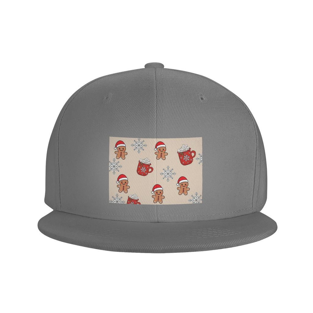 Merry Christmas Tree And Gingerbread Unisex Baseball Caps Snapback Baseball Hats Casual Casquette Outdoor for Unisexs And Womens