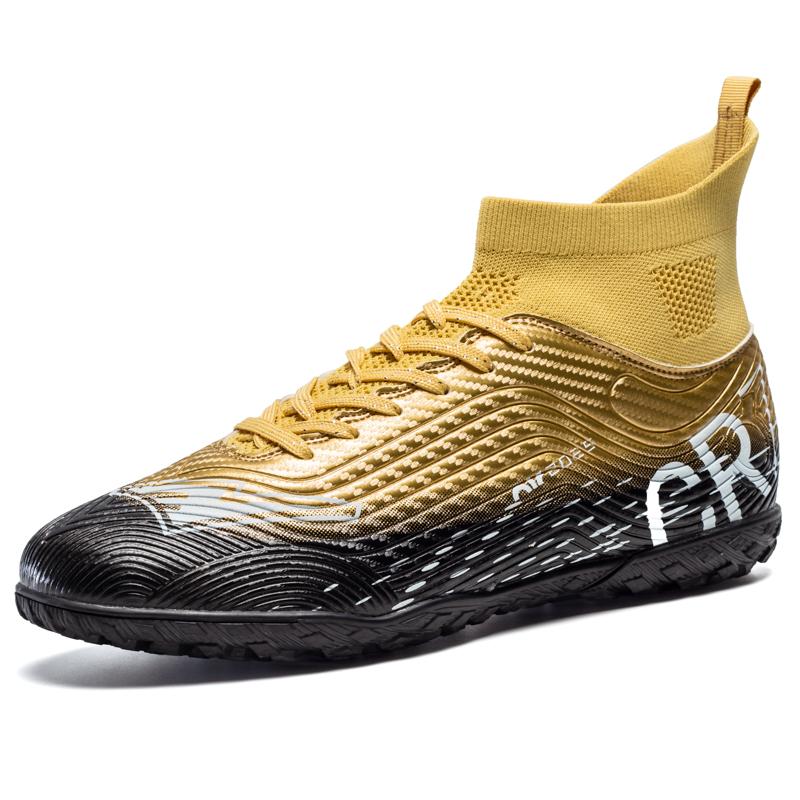 Pink Soccer Shoes Men Kids Professional Society Original Football Boots Outdoor Non-Slip Futsal Trainning Sneakers Size 33-46