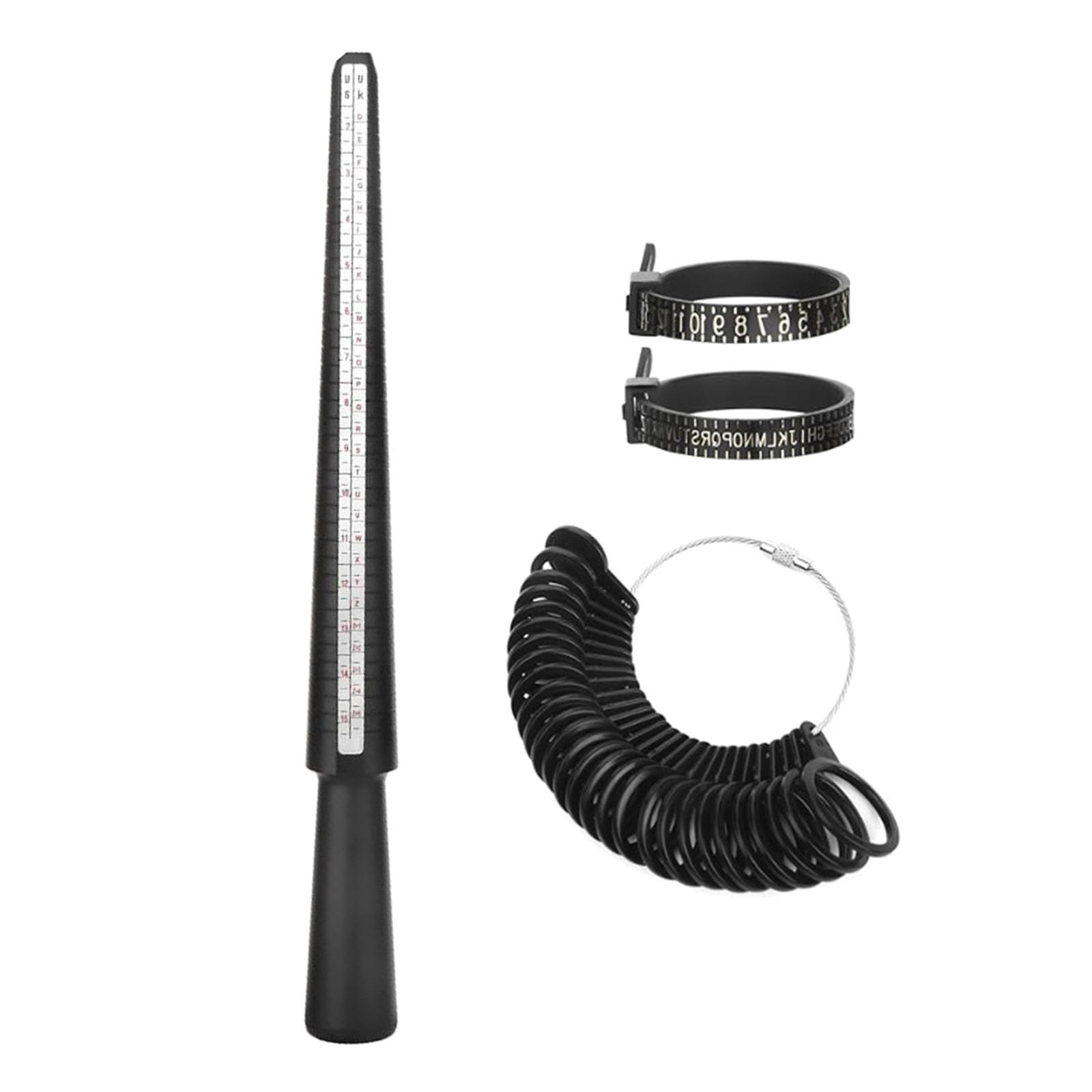 

Набор из 3/4/6/7 шт. измерительных инструментов для колец для мужчин и женщин, включает в себя измерительные инструменты для колец и оправку 4