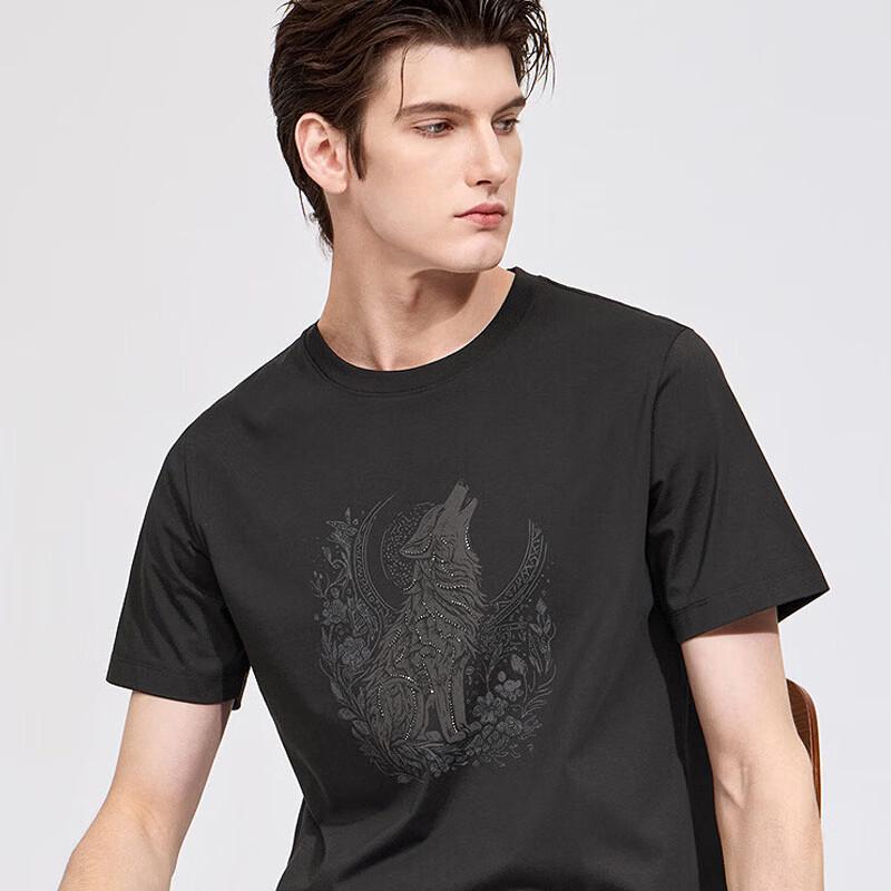 Septwolves Men's Quick-Dry Modal Blend Crew Neck T-Shirt