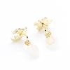 Sweet temperament, cute, exquisite, asymmetrical resin star and moon earrings, simple and versatile, pierless earclips, children's earrings.
