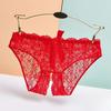 Intimo Donna Sexy Pizzo Trasparente Mutandine Dolce Fiocco Estate Giapponese Ultra-Sottile Cavallo Aperto Perizoma Trasparente G-String
