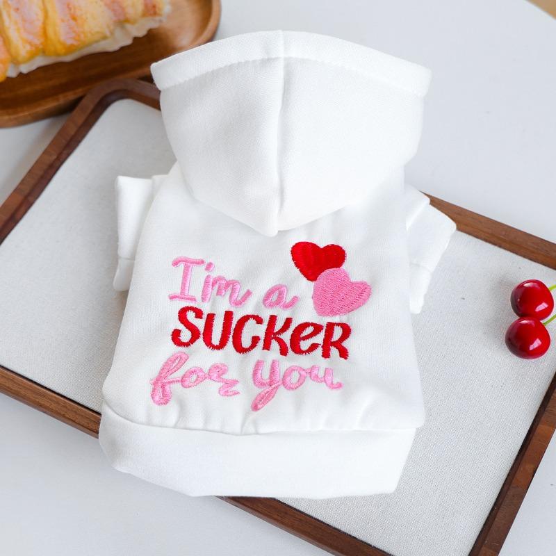 

Pet autumn and winter small dog puppy warm comfortable warm Valentine s Day soft sweater Xs-bust 30, length 20cm, about 1.0-1.5kg