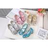 Cute Frozen Princess Single Shoes Girls High Heels Princess Sparkling Cartoon Costume Party Shoes