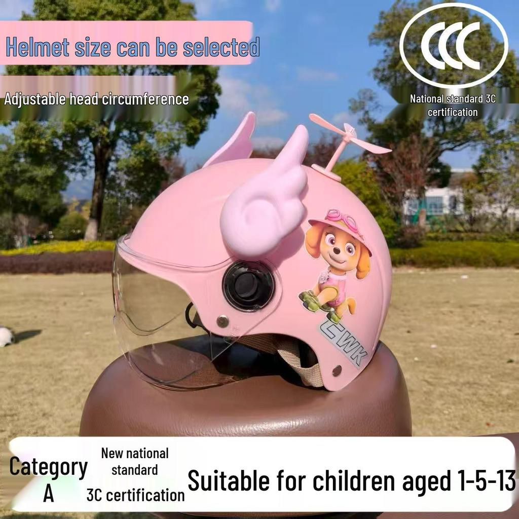 3C Certified Lightweight Electric Bike Helmet for Kids 1-13 Years - All-Season, Sun Protection, Cute & Anti-fall Design