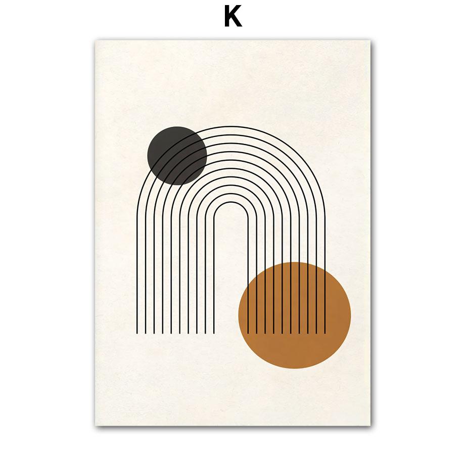 Sun Line Rainbow Girl Body Abstract Posters And Prints Simple Wall Art Canvas Painting Hotel Bar Pictures For Living Room Decor