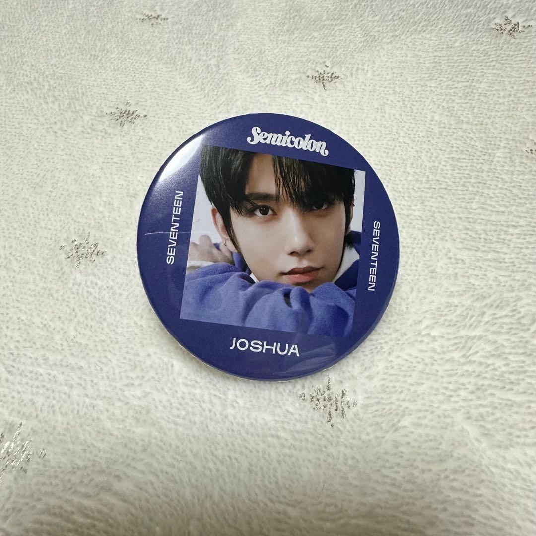 [USED] SEVENTEEN (Seventeen) semicolon can badge - Joshua