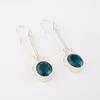 Apatite Gemstone 925 Sterling Silver Jewelry Handmade Stylish Earrings 1.76" EE-171-10