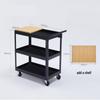 HANDUNYOU 3-Tier Rolling Tool Storage Cart