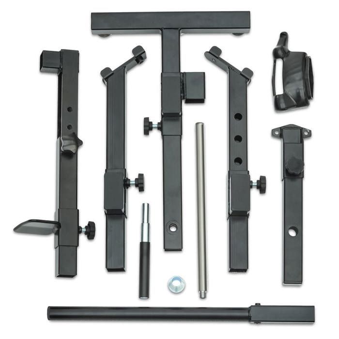 Motorrad-Reifenmontiergerät - ConStands - 12-21 Zoll - Wuchtmaschine inklusive - Kompletter Satz schwarz