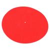 Phonograph Wool Pad Antiskid Shockproof Turntable Red Mat for Record Players 30cm