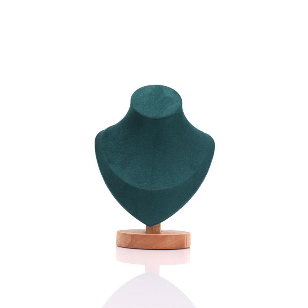 Velvet Jewelry Storage Rack Wooden Neck Display Props High Quality Display Model  Necklace