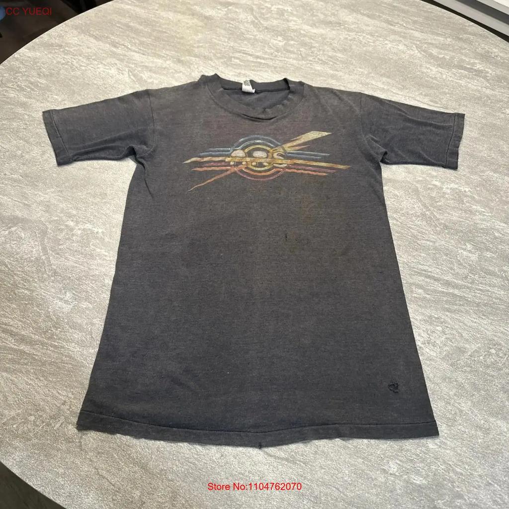 Vintage 70s Atlanta Rhythm Section T Shirt Men s Size Large Thrashed Thin USA vintage Washed fashion designer clothes