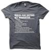 Funny Gift for Dad  Rules For Dating My Daughter  Joke T-Shirt M5659