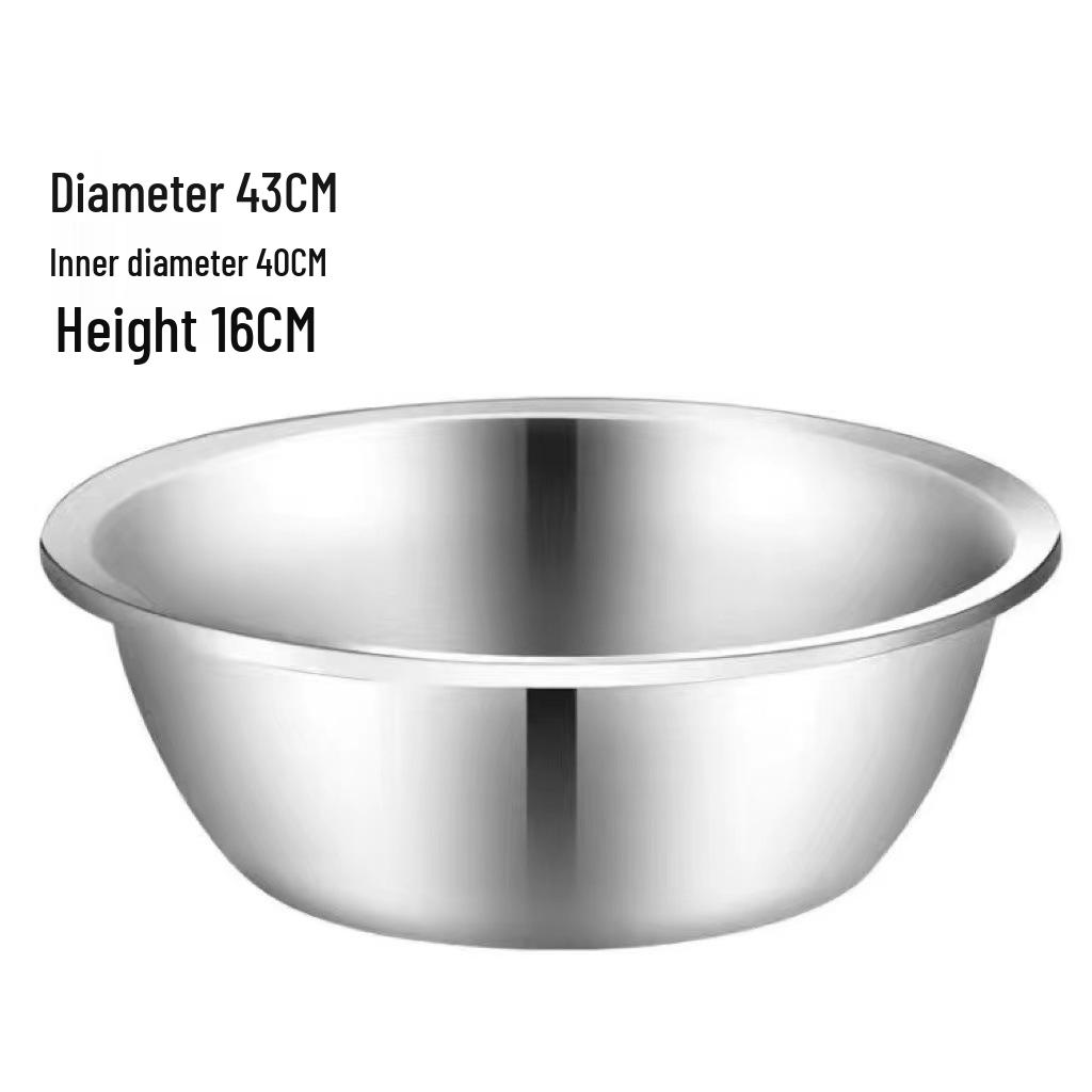 Chiuvetă din oțel inoxidabil 304 pentru uz alimentar: 100cm/90cm Vas pentru frământat aluat, bătut ouă și baie