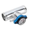 38mm 1.5in Inline Kühlerfüllschlauch Aluminium mit Temperaturanzeige für Motor