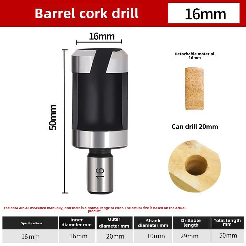 8pcs High Hardness Cork Drill Bit Set for Woodworking Hand Drills
