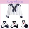 Entzückendes Sailor-Uniform-Set im Academy-Stil für Mädchen mit abnehmbarer Kapuze für den Sommer