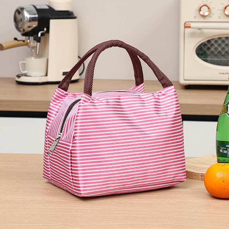 Simple Lunch Box Bag Student Bento Bag Portable Thermal Insulated Lunch Box Insulation Bento Pack Student Bento Lunch Handbag