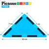 PicassoTiles 12 Pcs Magnetic Building Block Set Right Triangle Magnet Tiles Construction Toy STEM Learning Kit Educational Playset Playboard Pretend