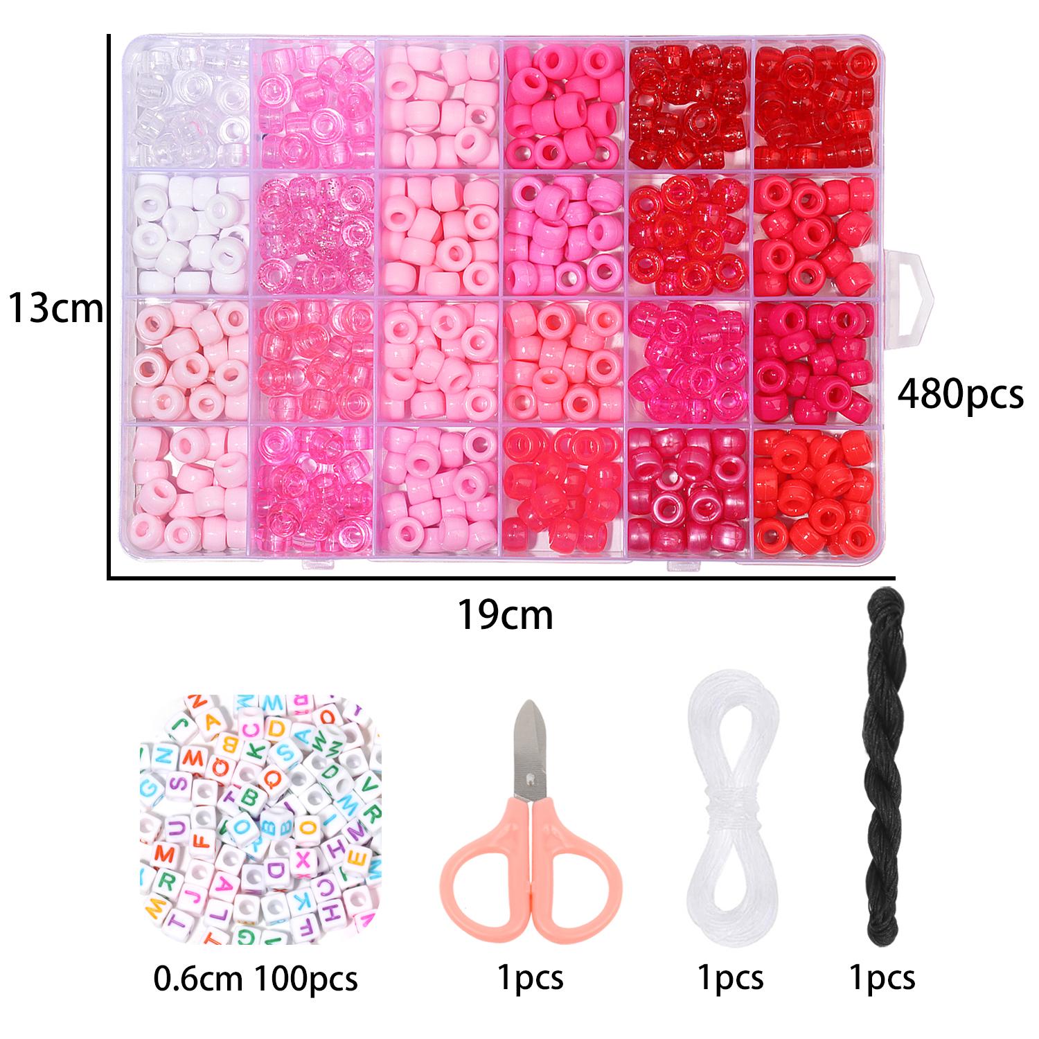 

1 компл., 480 шт./кор., 24 сетки, набор бусин пони для изготовления ювелирных изделий, набор из 6 стилей конфетных бусин, акриловые радужные бусины для изготовления браслета, ожерелья, цепочки, 19cmx13cm