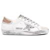adidas Golden Goose Superstar Sliten Markörpenna Effekt Dam Sneakers Vit Brun Silver GWF00270-F002479-81504