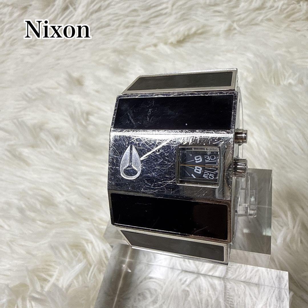 Used NIXON Rotolog Quartz Watch Stainless Nixon quartz watch working item