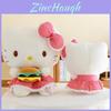 Hello Kitty Cute Plush Hamburger Cat Toy With Soft Short Plush For Girls Birthday Gift
