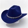 Men and Women Jazz Top Hat Party Festival Stage Performance Simple Top Hat Premium Wool Hat Western Cowboy Hat