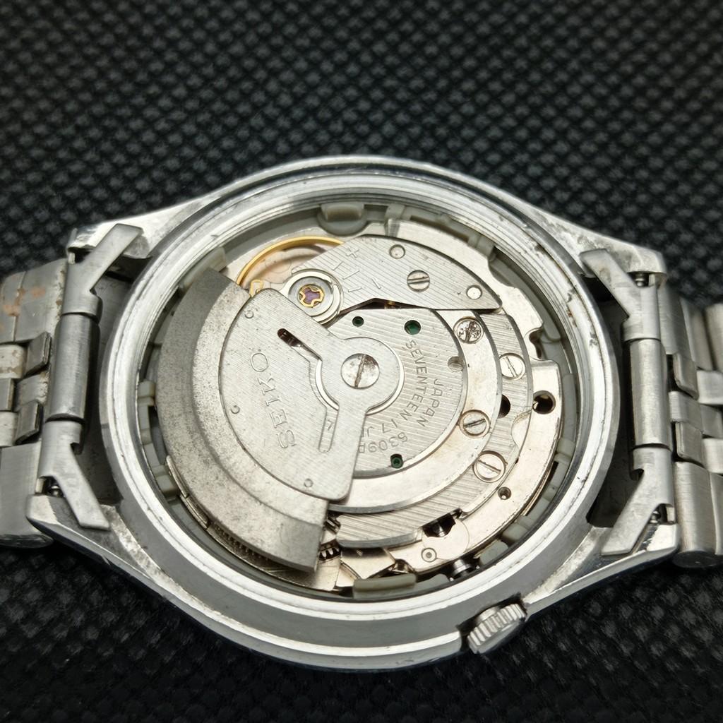 USED VINTAGE SEIKO 5 AUTOMATIC 6309A JAPAN MENS D/D BLACK WATCH 596-a312771-2 SKU596-a312771