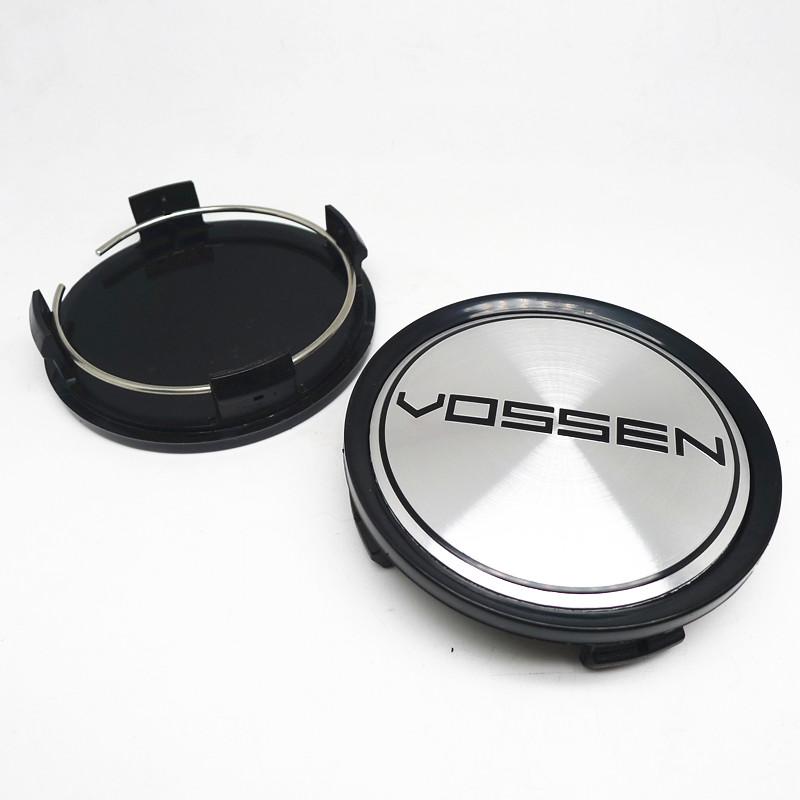 4 Stück 75mm Vossen Felgendeckel Nabenkappen für Auto Felgen Ersatz Staubdichte Abdeckung Radkappen Auto Styling Zubehör