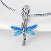 Charm Bead Charms Authentic Copper Blue Animal Dragonfly Pendant Bead Charms Compatible With Bracelets Diy Fine Gift Women Delicate Jewellery