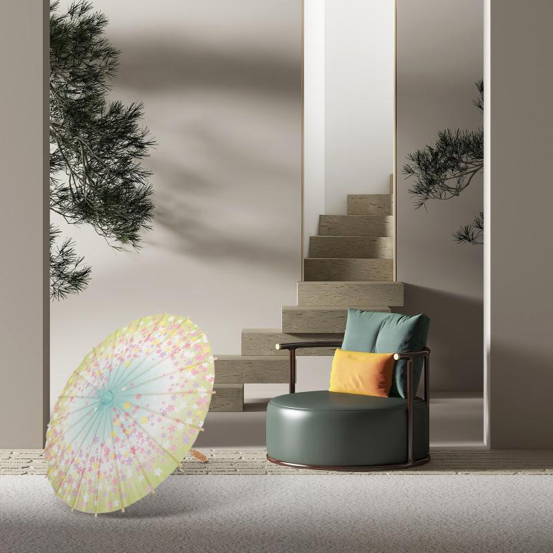 2 ks japonský papírový deštník jemný dekorativní klasický jedinečný cosplay opakovaně použitelný retro