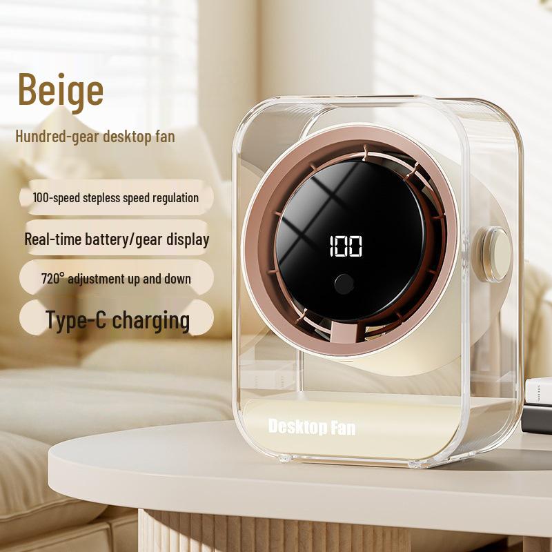 

2026 Adjustable Speed Rotatable Small Desktop Fan for Home, Office, or Dorm Contact Customer Service