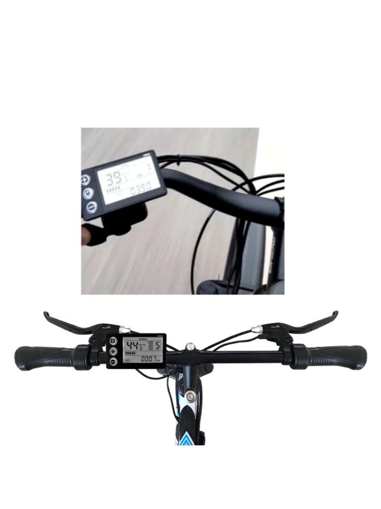 Elektrisk sykkelskjerm 24V/36V/48V vanntett LCD-skjerm S866 kontrollpanel Dashboarddisplay for elsykkelscooter