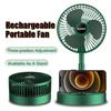 3-Speed Portable Mini Fan Desktop Retractable Electric Fan With USB Charging Small Folding Fan Camping Fan