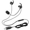 Elecom Wired Headset USB with Microphone Canal Type Both Ears Black In-Ear HS-EP21SUBK