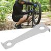   Tooth Disc Wrench, Rust Proof High Hardness Stainless Steel Chainring Nut Wrench with Hex Key, for Mountain Road Bikes