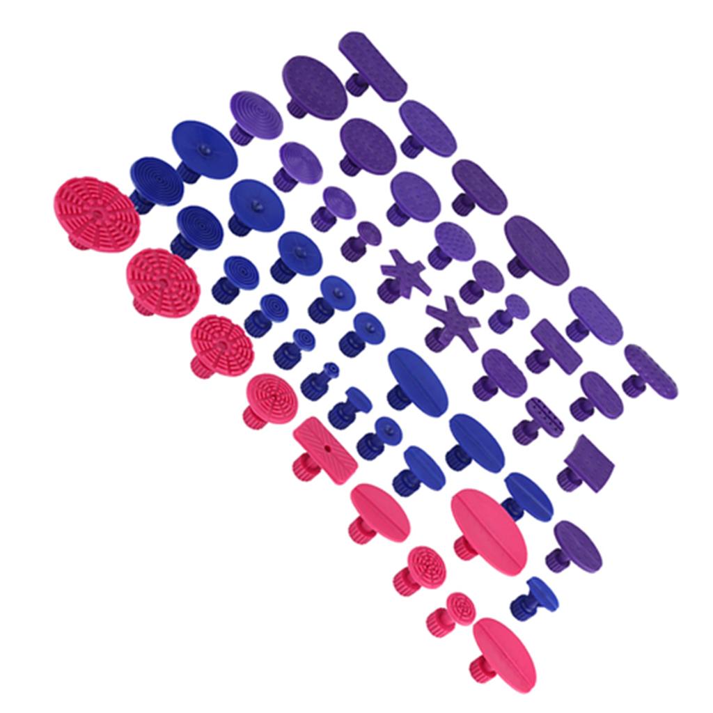 52Pcs Car Auto Body Dents Removal Pulling Tabs Paintless Dent Repair Tools