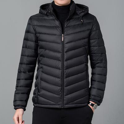 Winter Warm Jacket Men's Down Hooded Jacket Casual Padding  Parkas Lightweight Men Padded Coats  In External Clothes