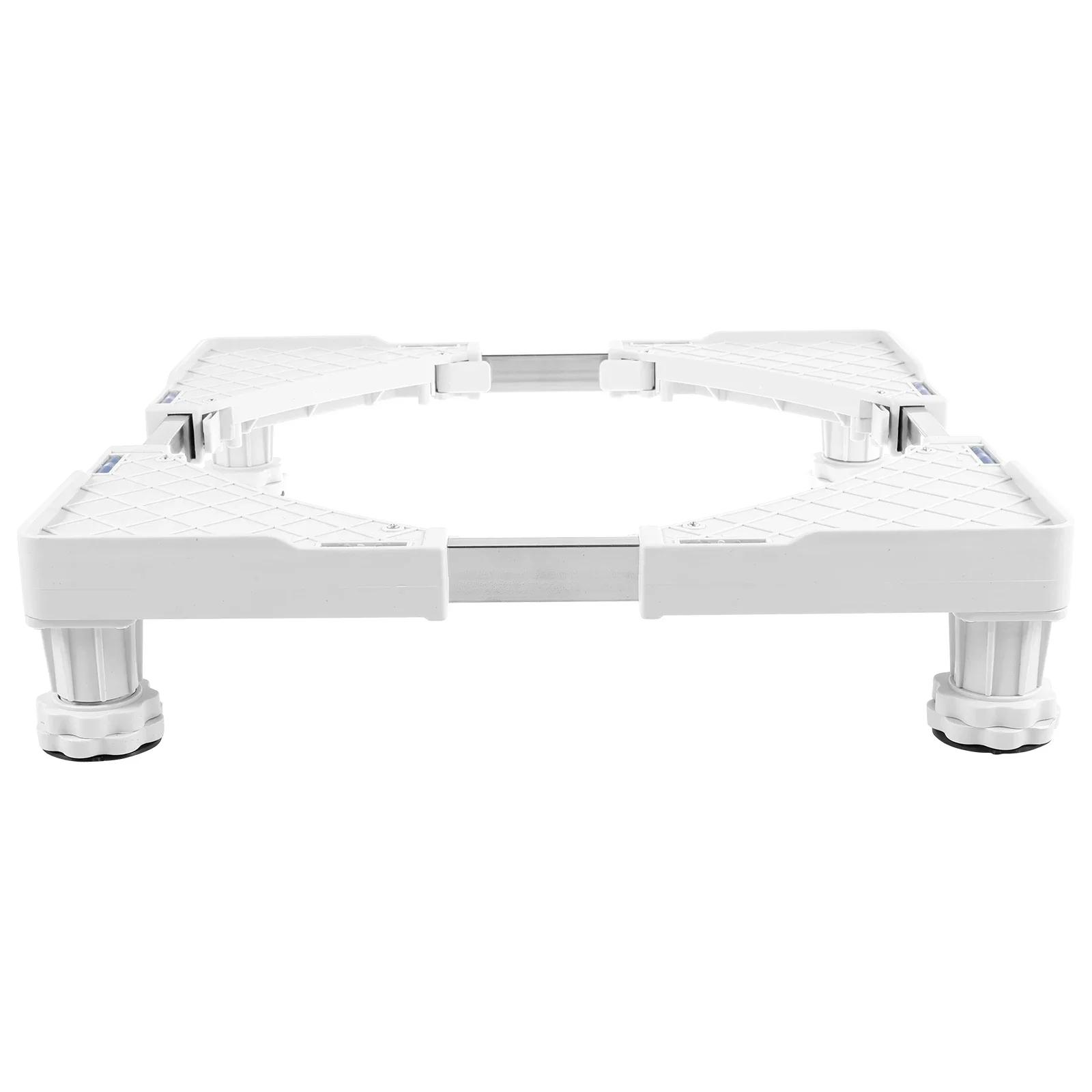 

Washing Machine Stand Anti Vibration Feet Pads Movable Appliance Stand Laundry Pedestal Washing Machine Base Furniture Pad белый