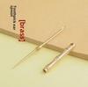 Bamboo Ear Spoon & Brass Toothpick Keychain: Creative Gift for Ear Cleaning