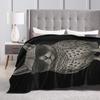 Funny Cat Owl Lover. Meowl Trending Cat Meme Super Warm Blanket Plush Throw Blanket Couch Bed Flannel Bedspread Sofa Bed Cover