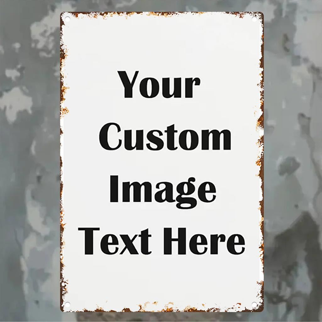 Versatile D Iron Metal Wall Decor Signs Custom Printed Picture Letters Indoor Outdoor Use Rustic Hanging Plaque Ideal Home Ga