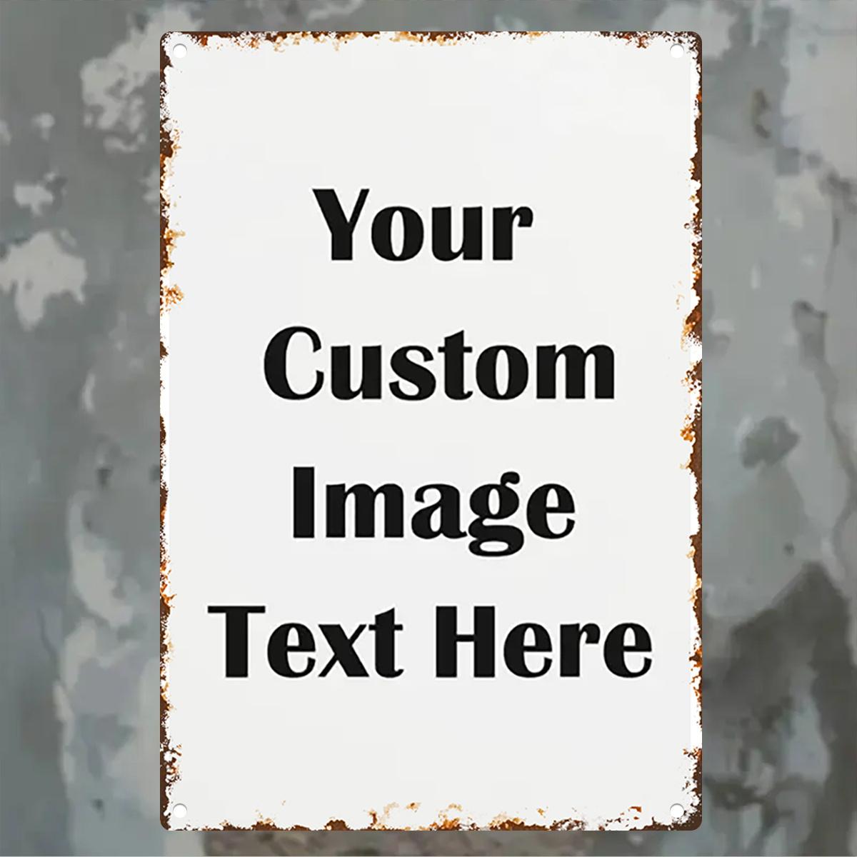 

Versatile D Iron Metal Wall Decor Signs Custom Printed Picture Letters Indoor Outdoor Use Rustic Hanging Plaque Ideal Home Ga 20x30cm（7.8x11.8inch）