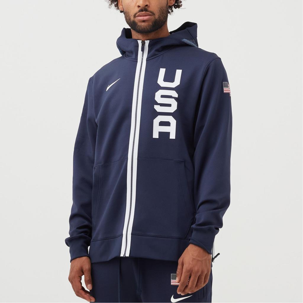 Nike Felpa con cappuccio Therma Flex Showtime Team Usa CD4880-451