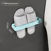 Modern Minimalist Wall Mounted Shoe Rack With Adhesive Installation For Bathroom And Bedroom Storage