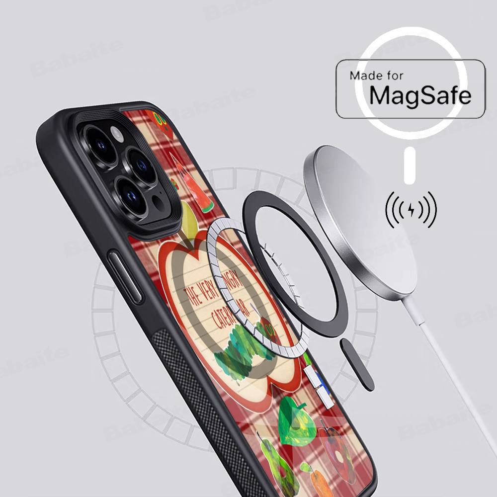 The Very Hungry Caterpillar For Magnetic Wireless Phone Case For IPhone 11 12 13 14 15 16 17 Pro Max Plus Cover