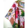 Indian Pink Long Fruit Print Cotton Hippie Maxi Women Nightwear Caftan Dress CKFTN-SCRN-FULL-BUYIT-027